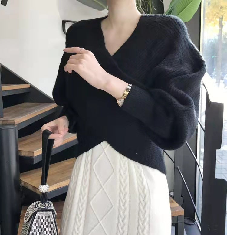 Elegante kruisgebreide trui
