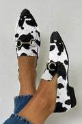 Geprinte Loafer met Gesp