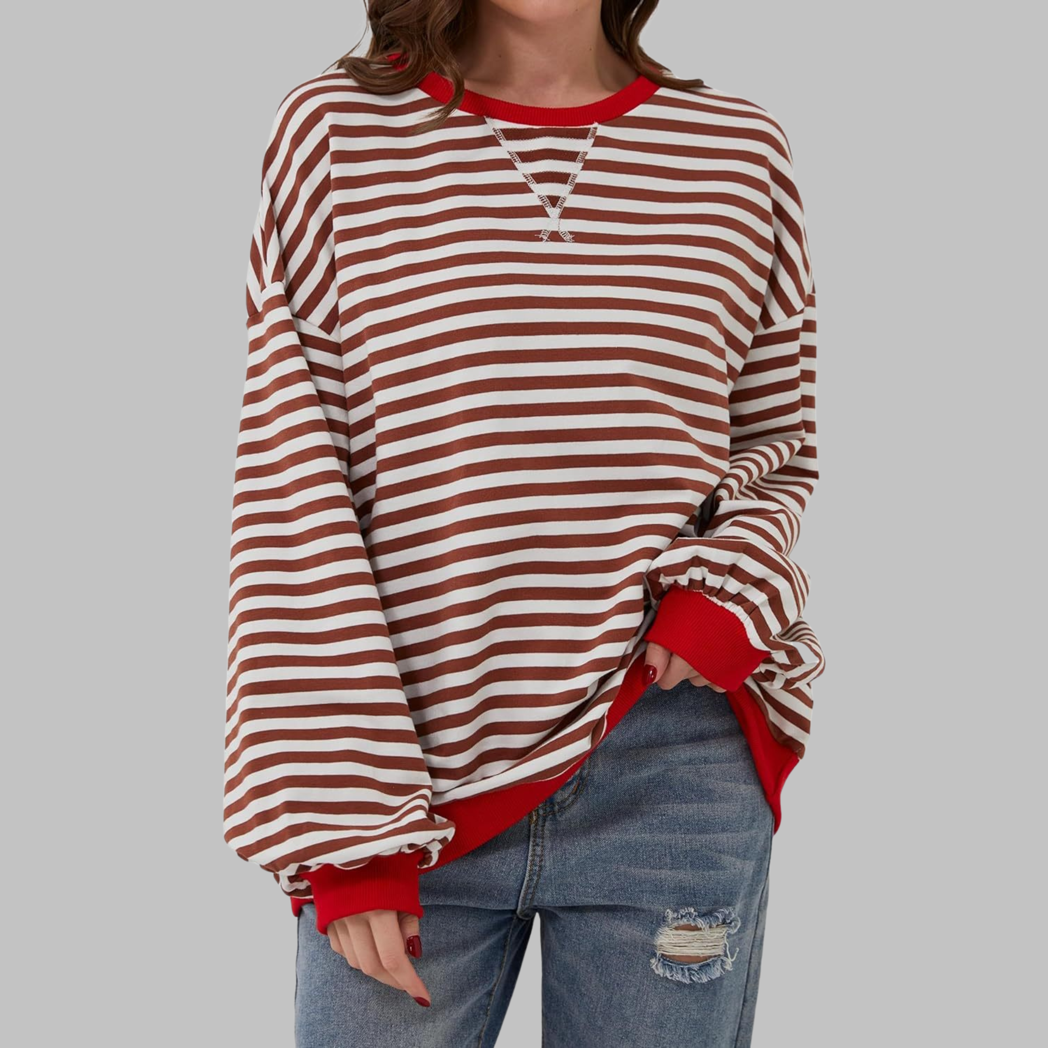 Amy – Casual Gestreepte Trui