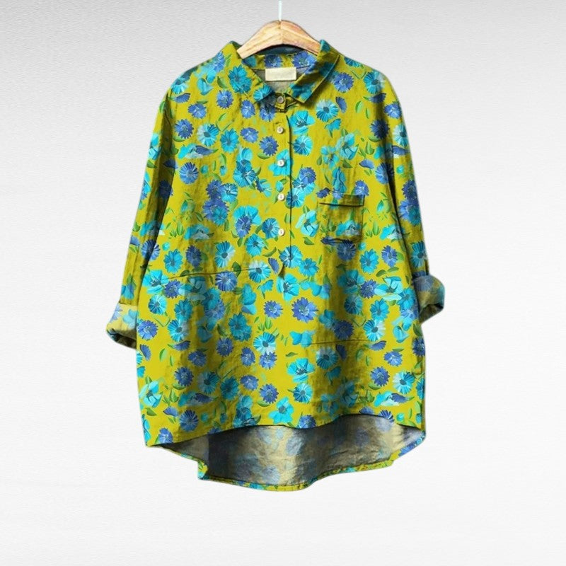 Axelle | Elegante Linnen Zomerblouse