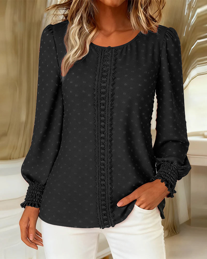 Femke - Elegante Top met Lange Mouwen