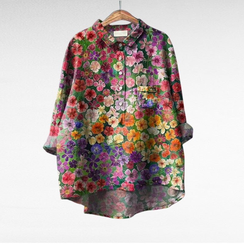 Thérèse | Elegante Linnen Zomerblouse