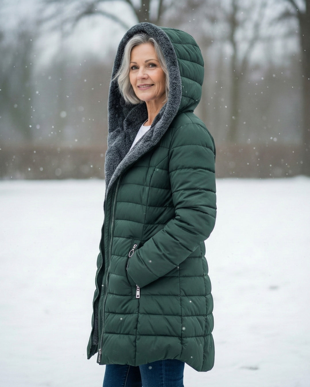 Clair | Gevoerde Pufferjas met Fleece