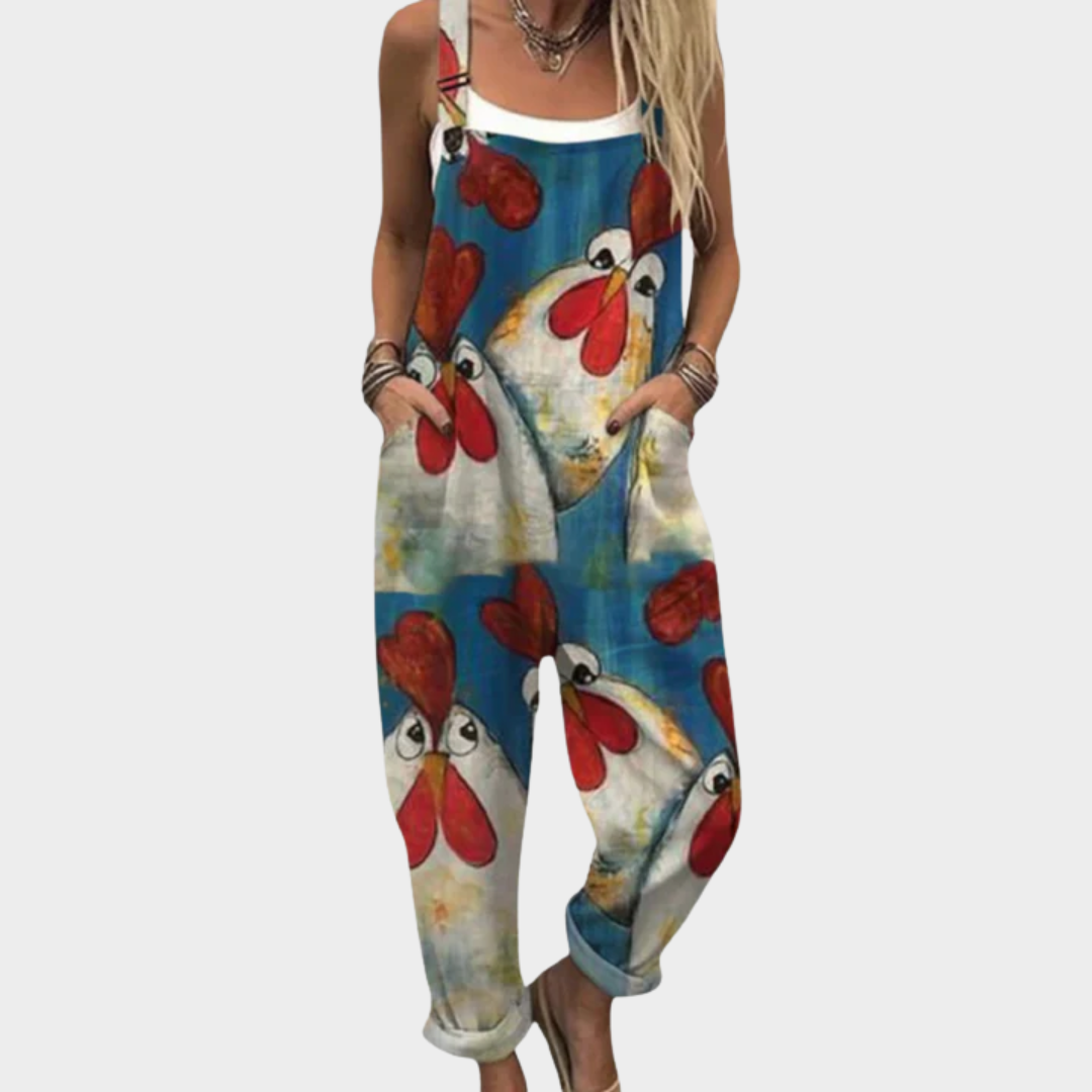 Lotte – Comfortabele Overall met Print