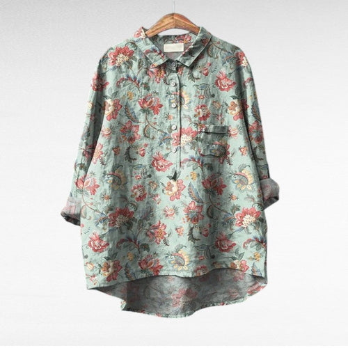 Claire | Elegante Linnen Zomerblouse