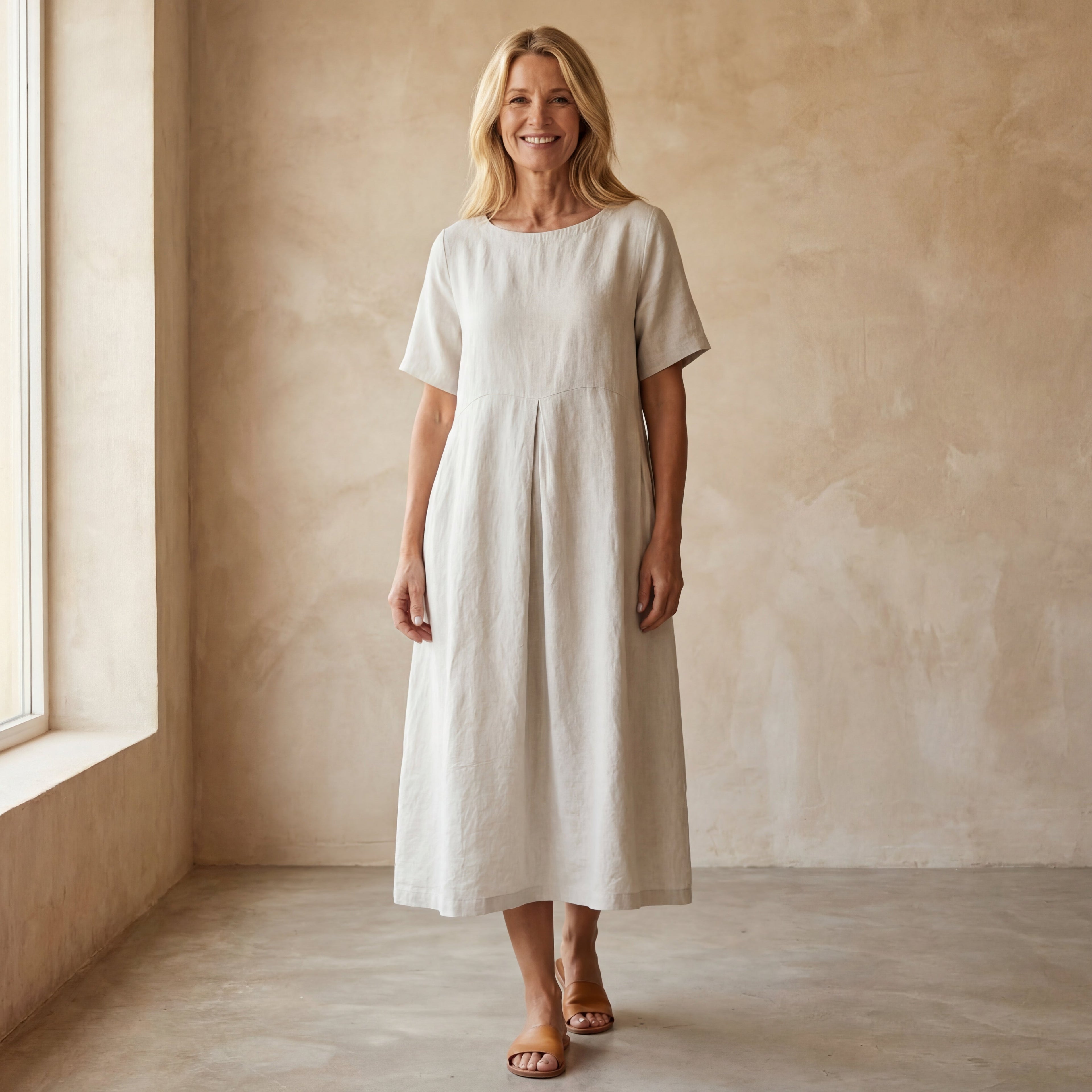 Anna - Comfortabele Katoenen Jurk