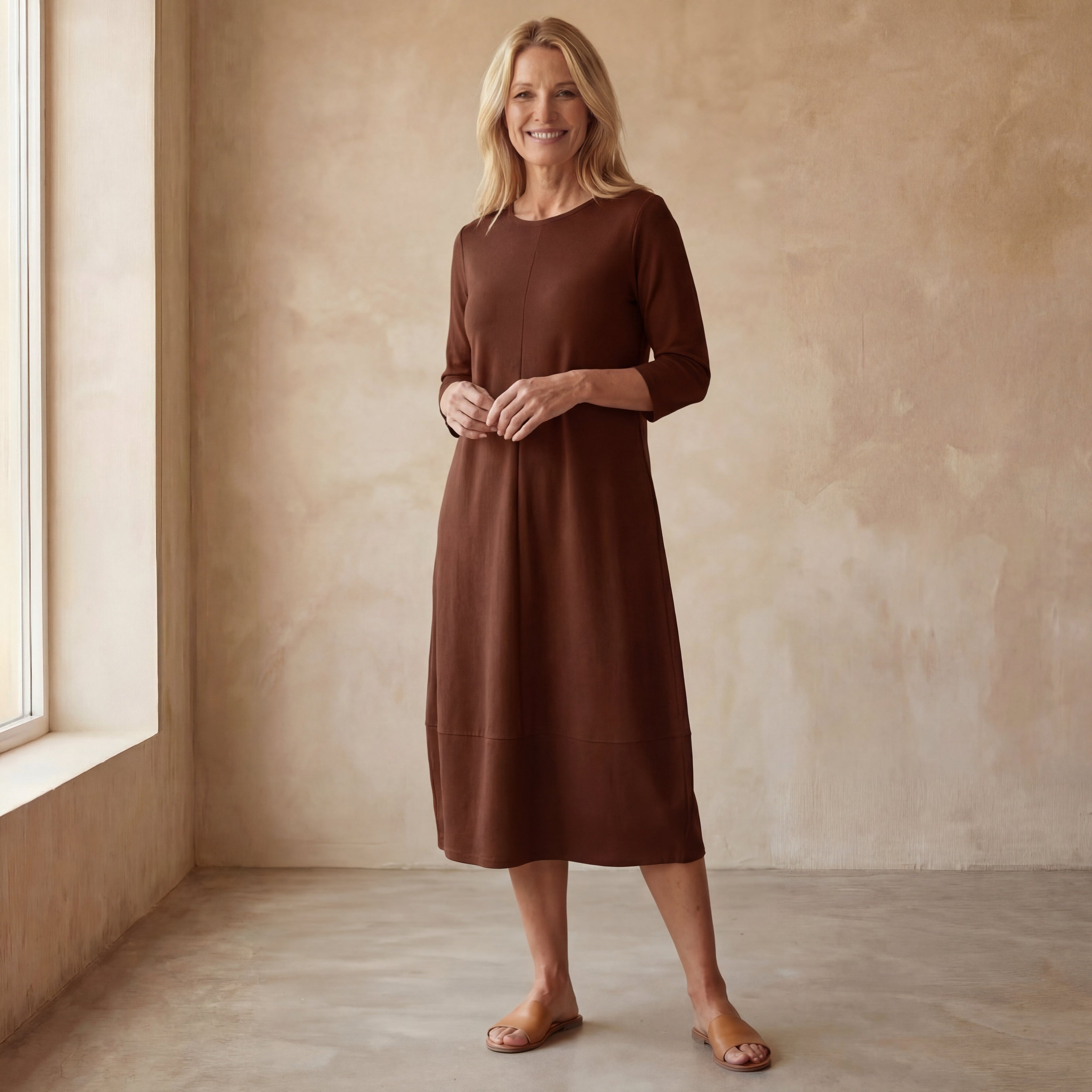 Lotte - Elegante Midi Jurk