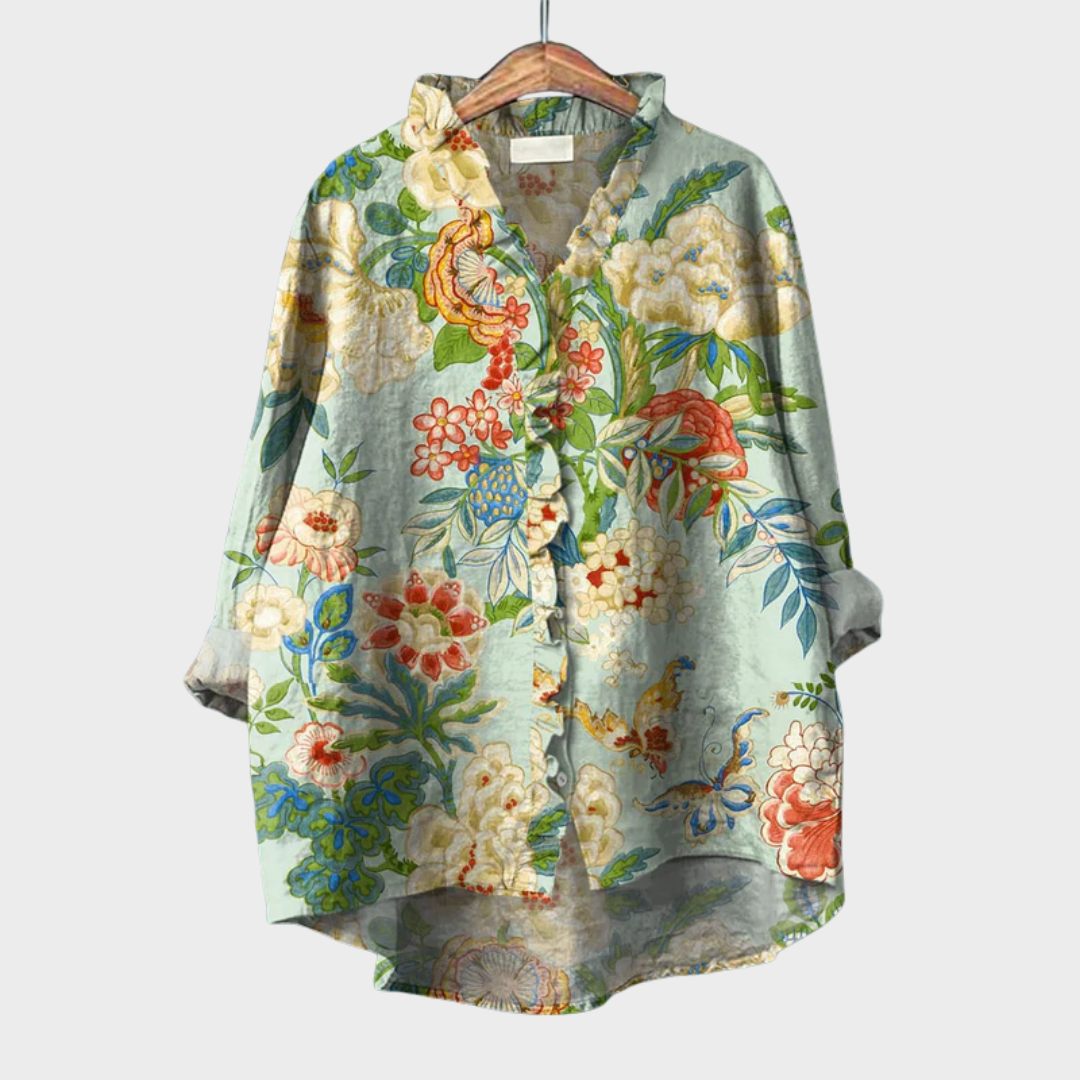 Grace | Elegante Linnen Zomerblouse