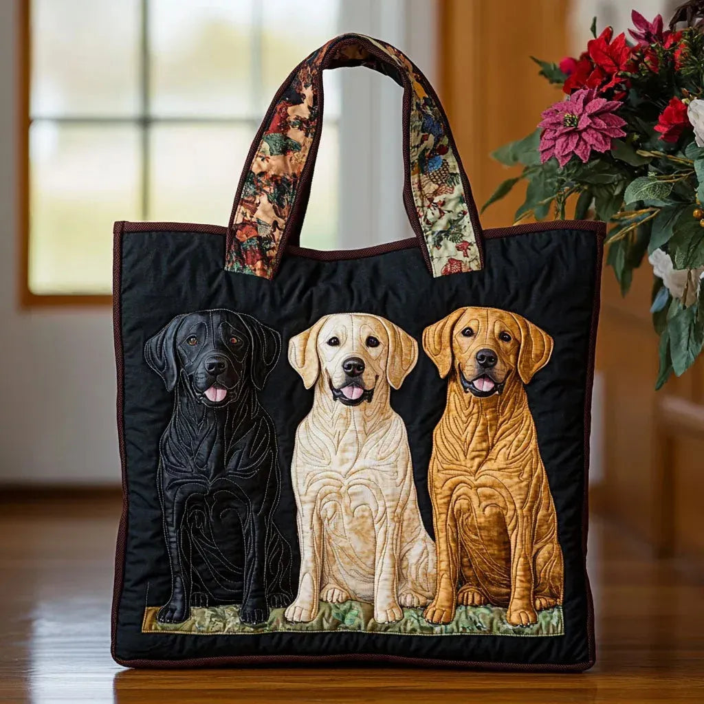 Gewatteerde Handtas Drie Labradors
