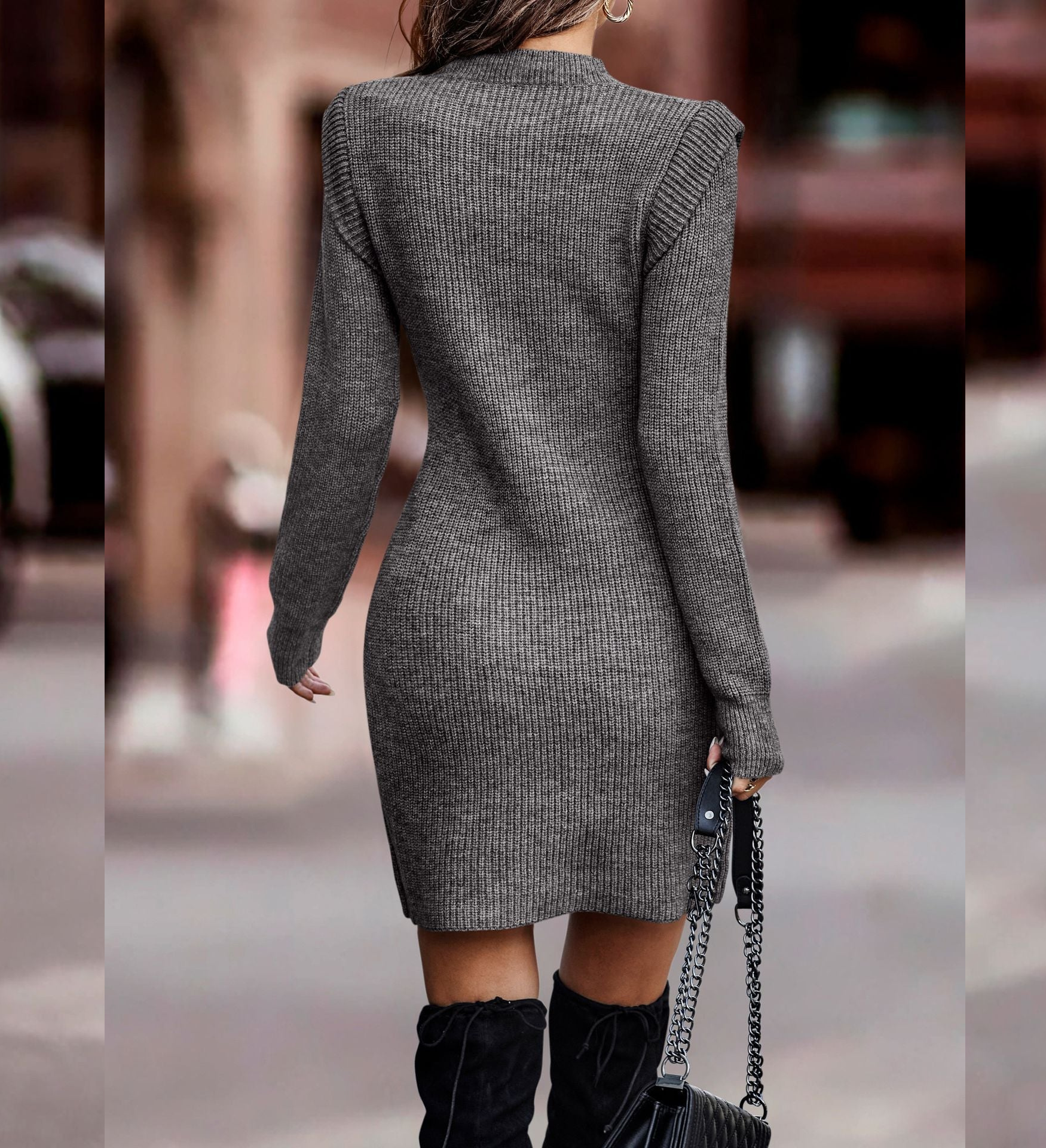 Brook | Elegante & gebreide jurk