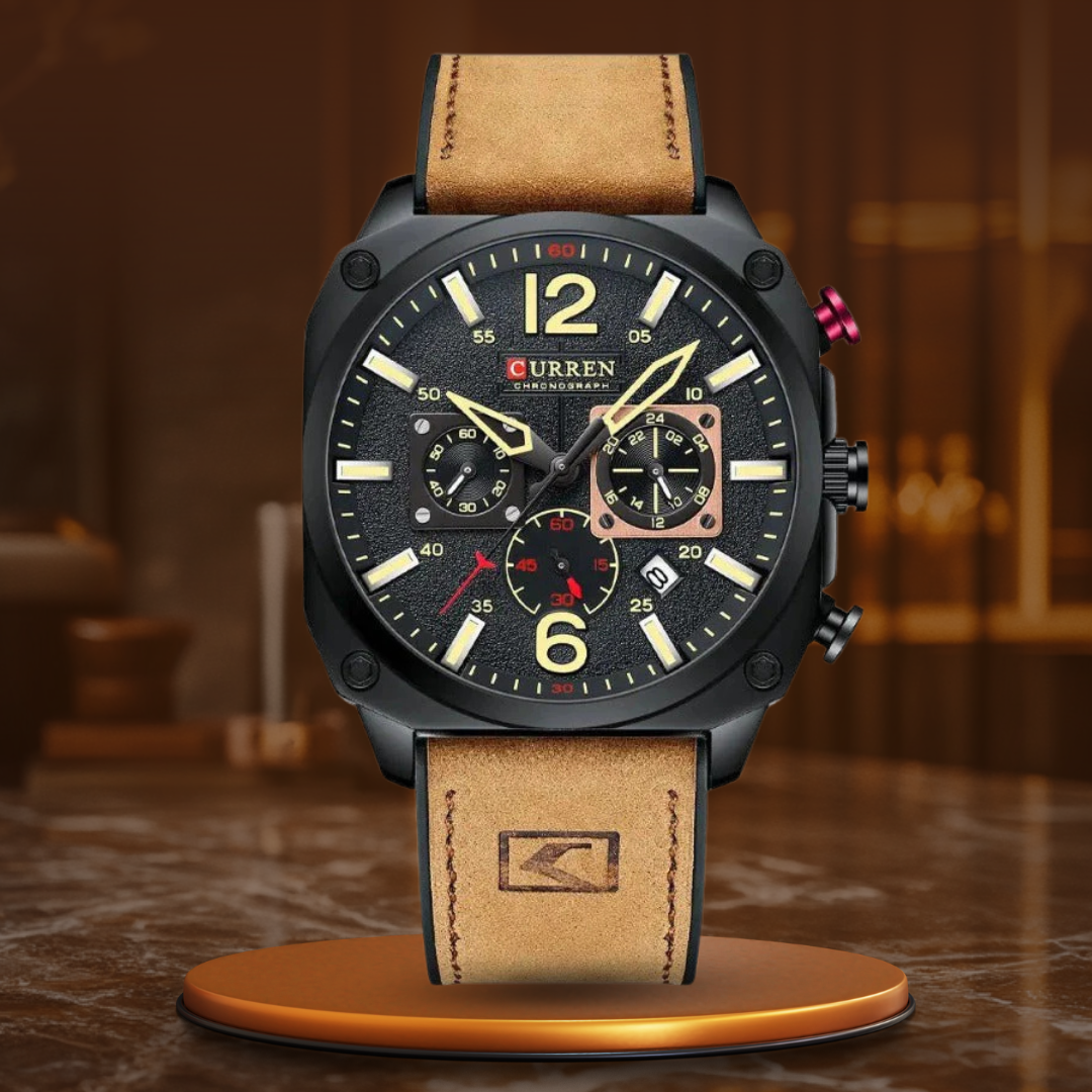 Zakelijk Horloge met Lerenband – Olsen & Olsen