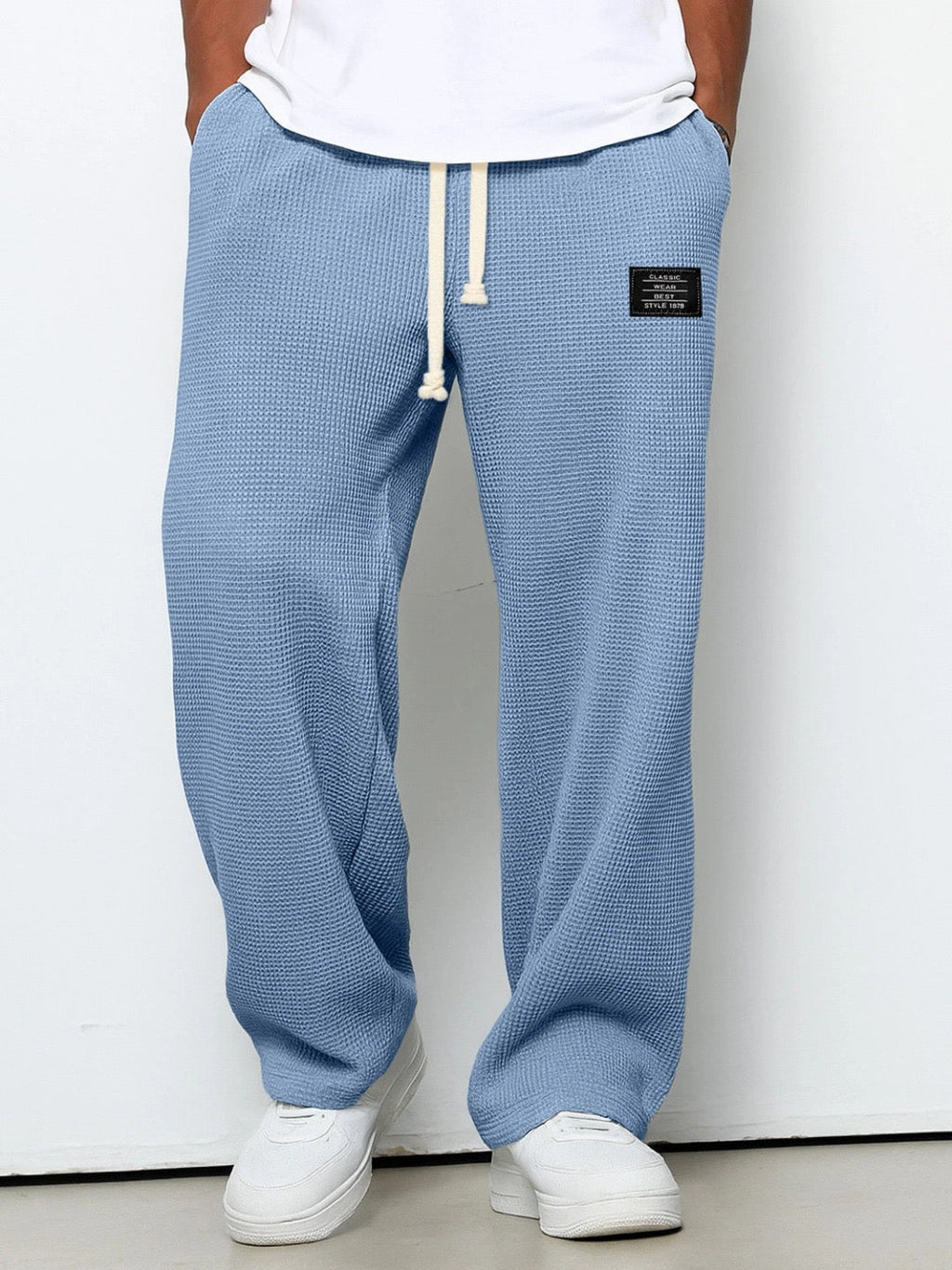 Brian | Comfort Fit Broek - Zacht, Ademend & Stijlvol (Lichtblauw)