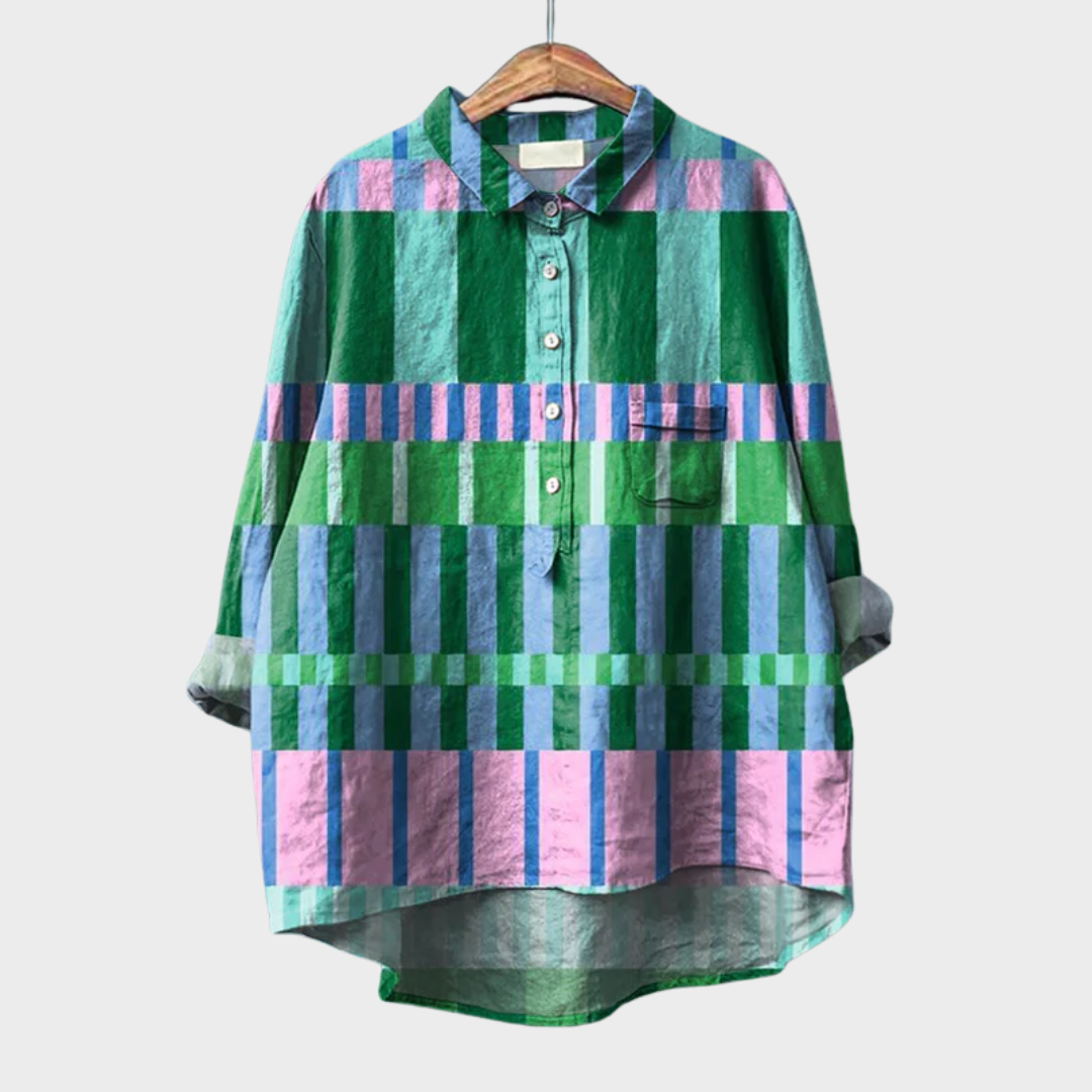 Amber | Elegante Linnen Zomerblouse