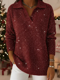 Livia – Kersttrui met sprankelend feestaccent