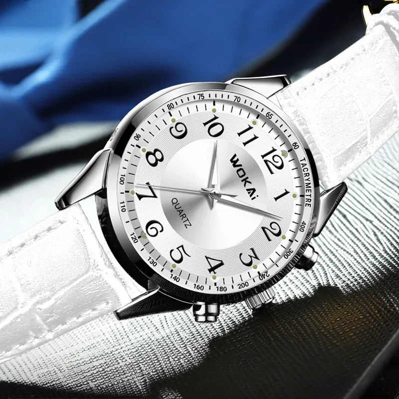 Sportief Casual Horloge Wit – Olsen & Olsen