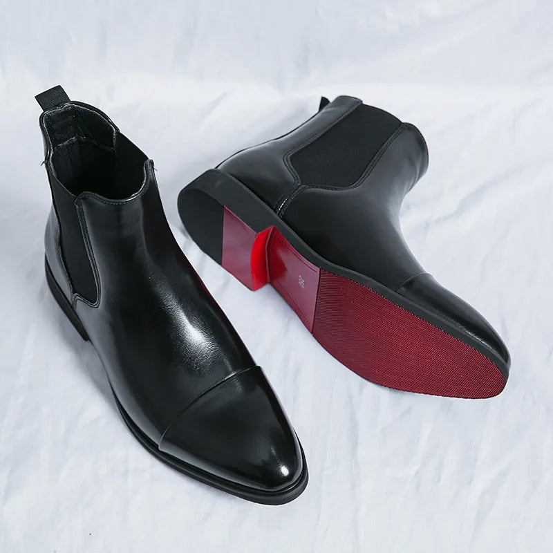 Bernie | Lackierte Chelsea-Stiefel