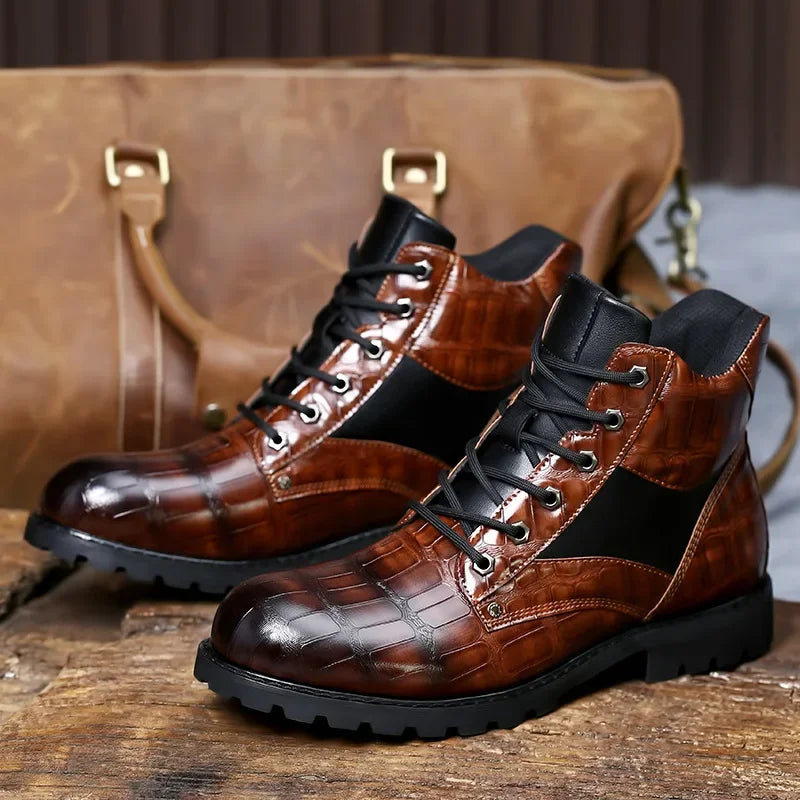 Buster | Croco Detail Stiefelette