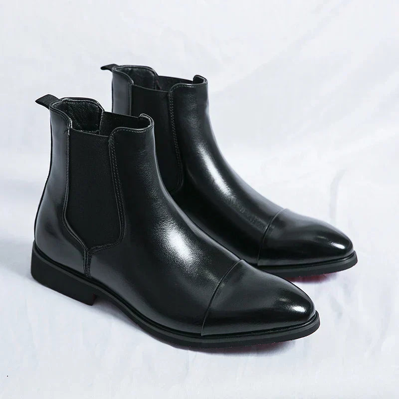 Bernie | Lackierte Chelsea-Stiefel