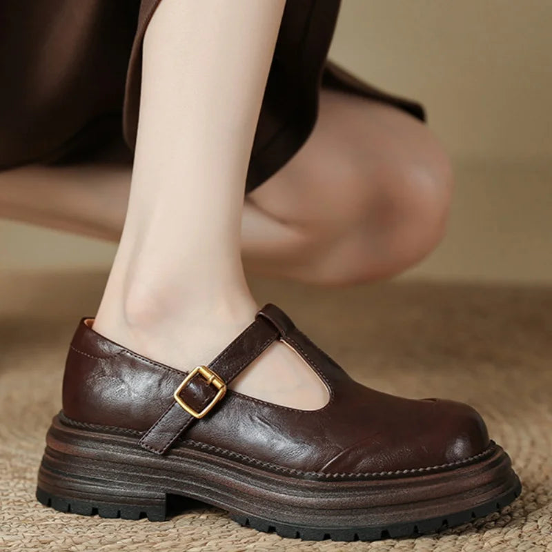 Fleur - T-Bar Schoenen met Vintage Charme