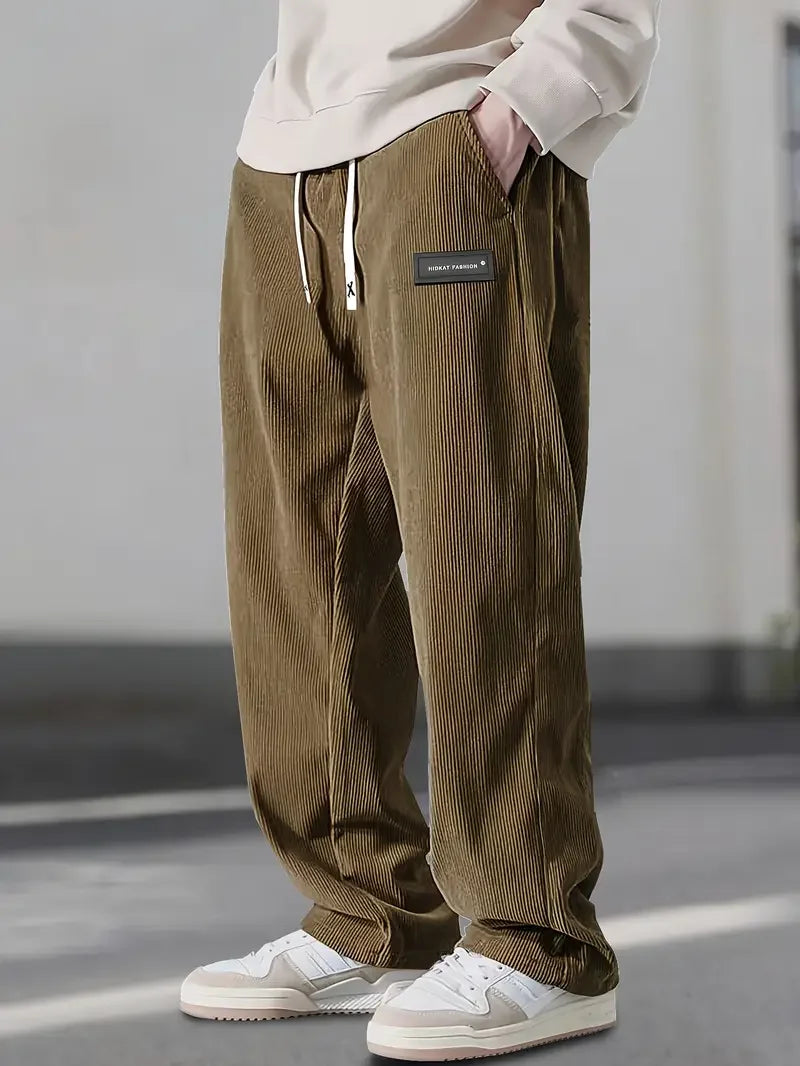 Samuel - Casual Wide-Fit Corduroy Broek