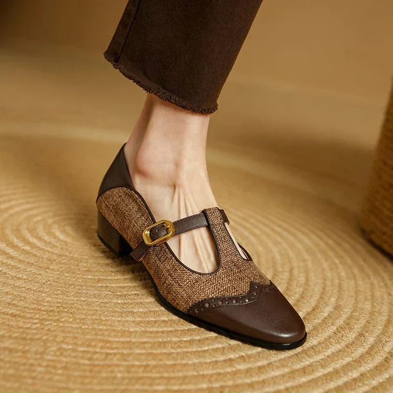 Chloé - Vintage Leren Schoenen met Gesp