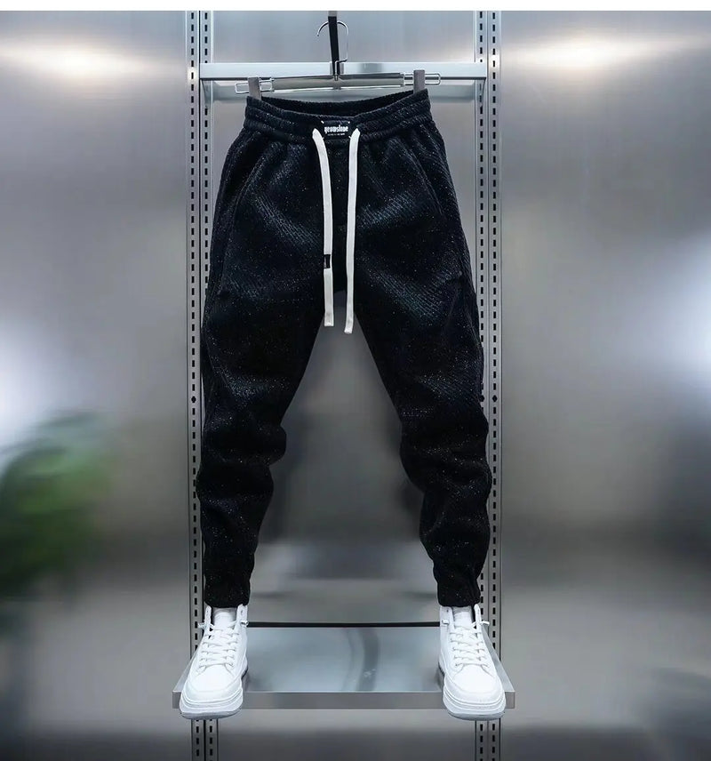 Mason - Geribde Casual Broek Met Trekkoord