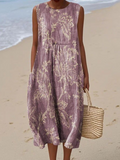 Mia Bloemen Midi Jurk