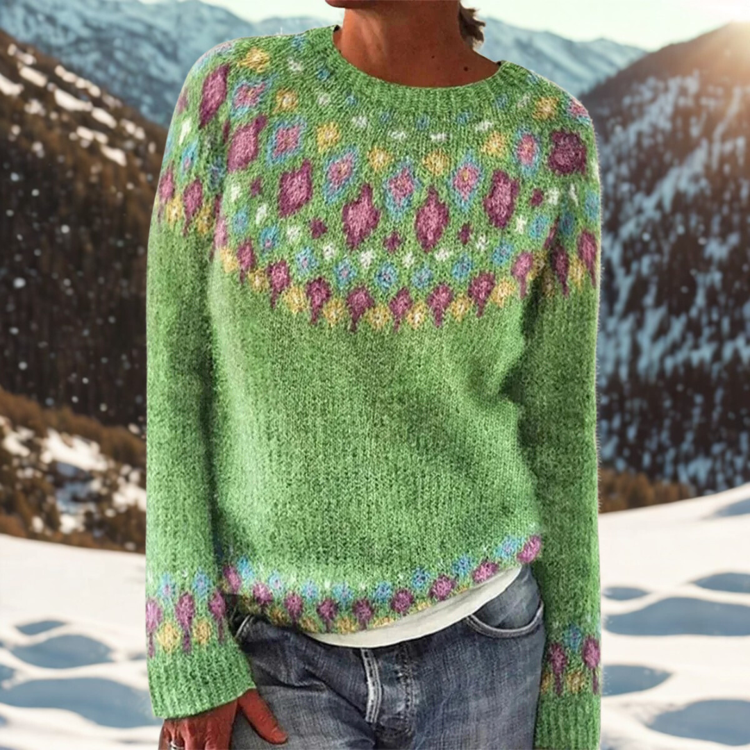 Liv – Wintertrui met tijdloos Scandinavisch patroon
