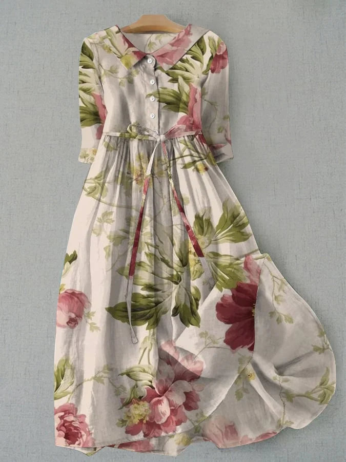 Vivienne | Klassieke elegante bloemenjurk