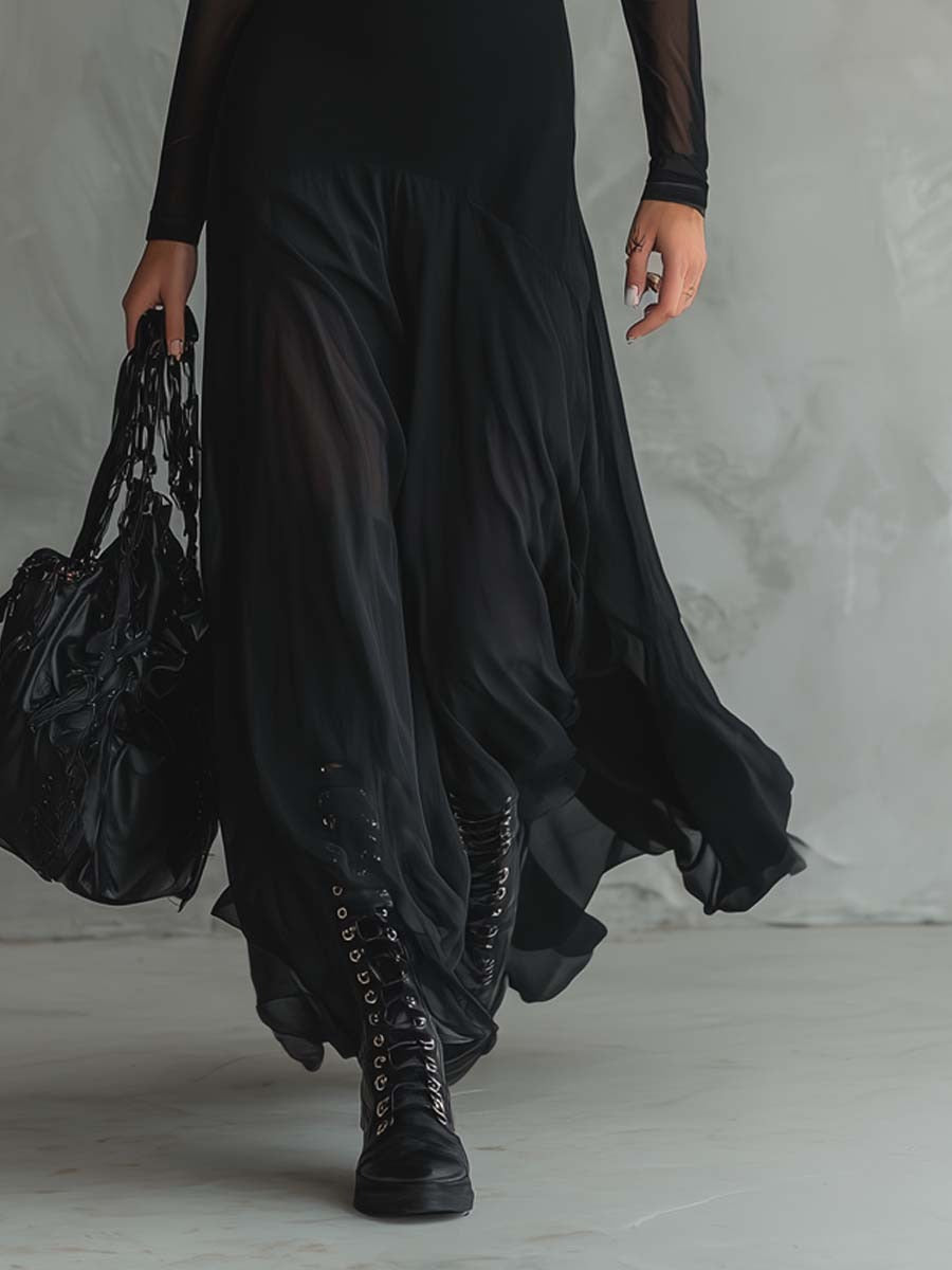 Yedra | Maxi-Jurk van Luchtige Tule