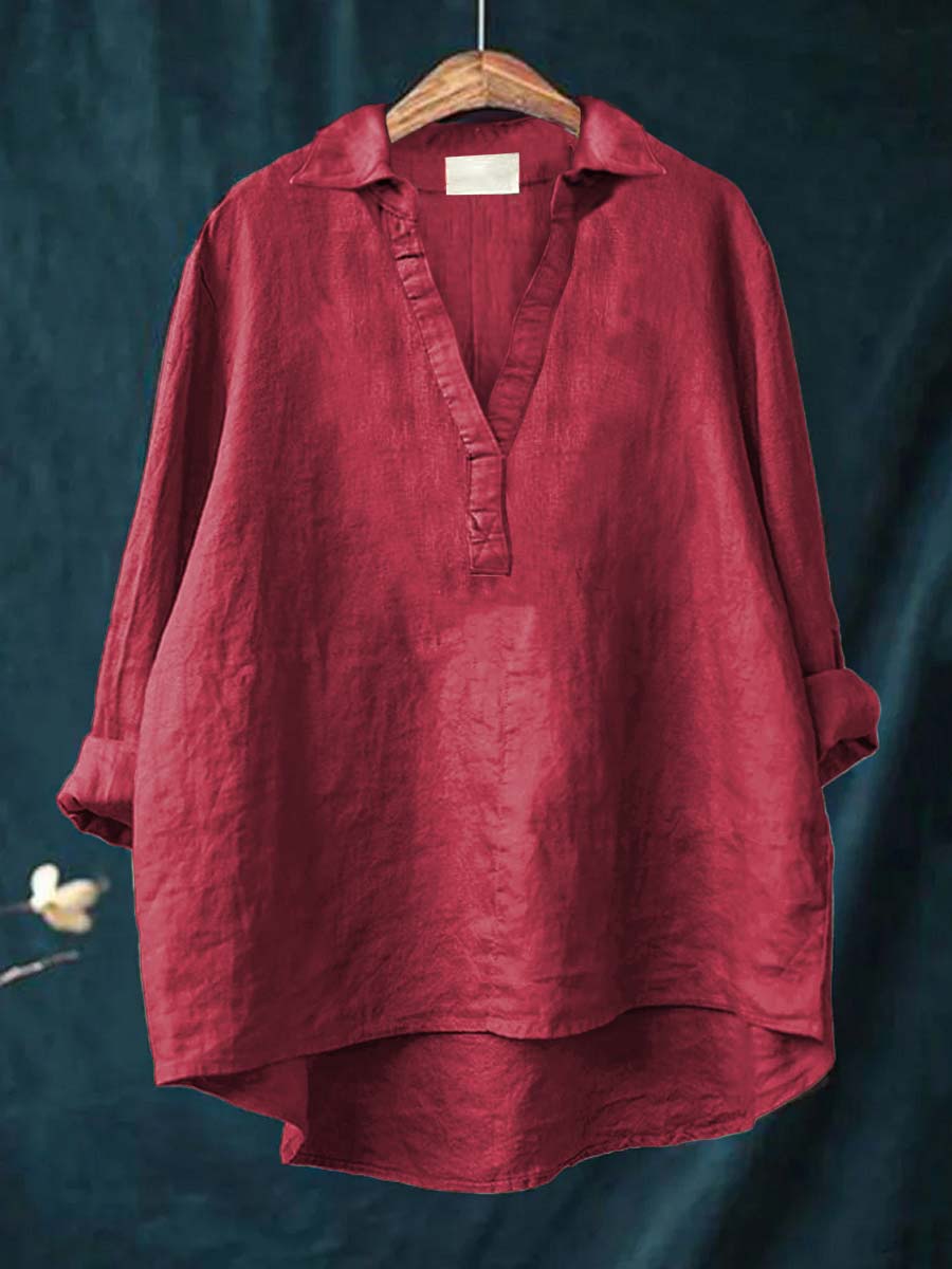 Andrea | Elegante Linnen Zomerblouse