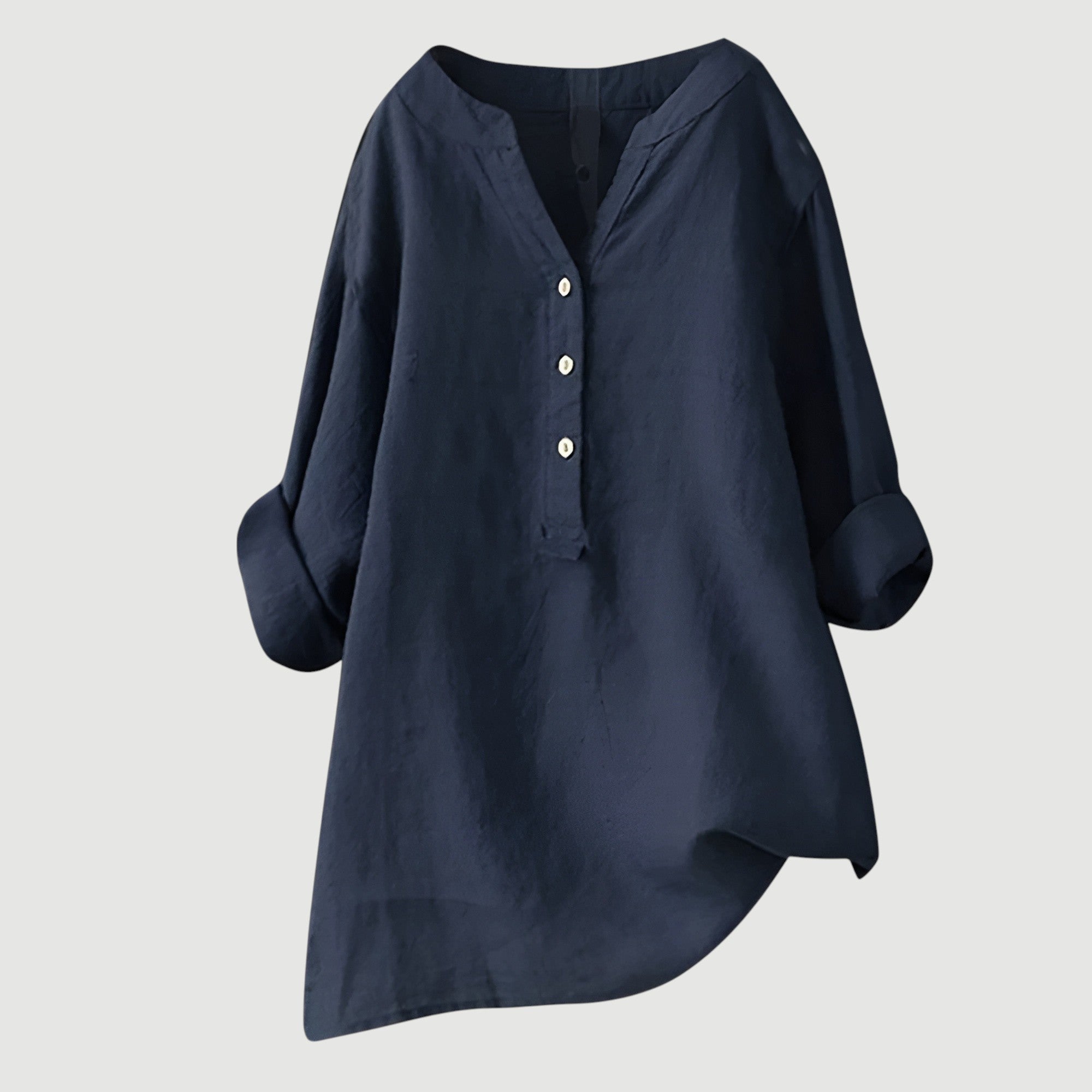 Mia – Ademende Linnen Blouse, Casual en Stijlvol