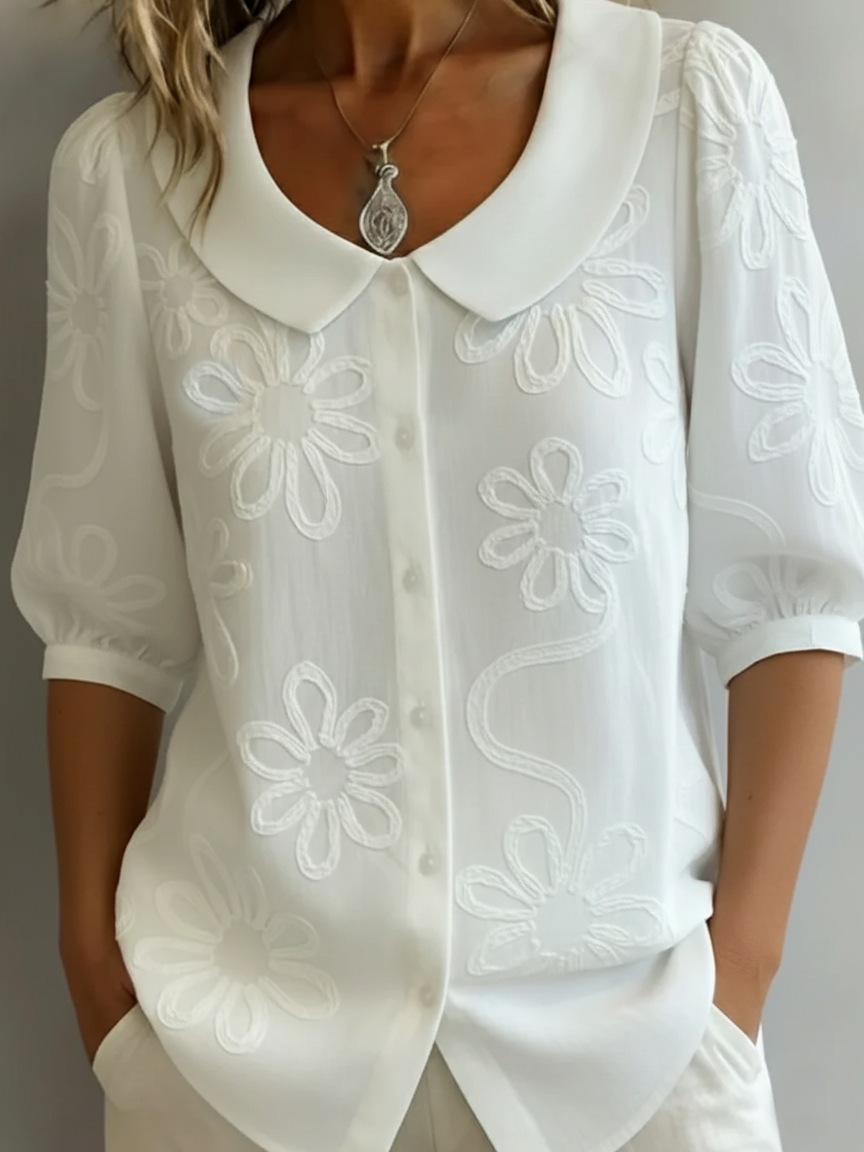 Esmee - Lichte Blouse met Bloemenprint