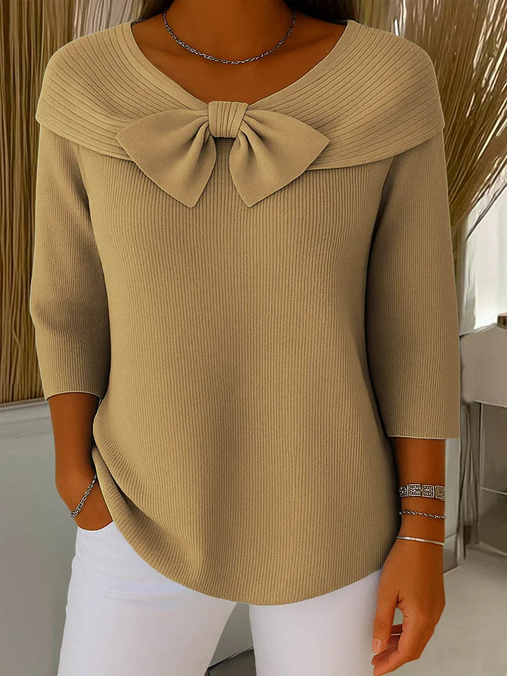 FLEUR | Elegante Top met Strik en Perfecte Pasvorm