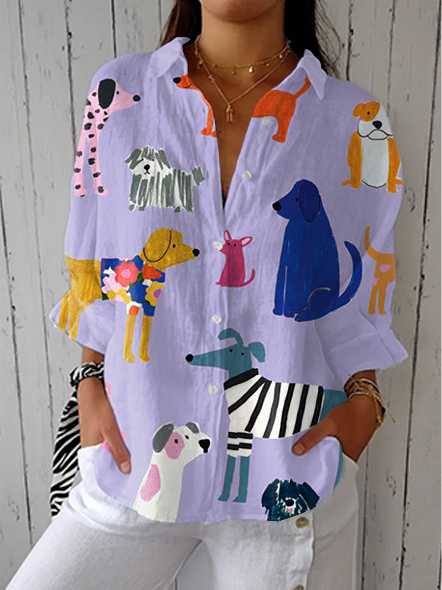 Florence – Speelse Honden Blouse