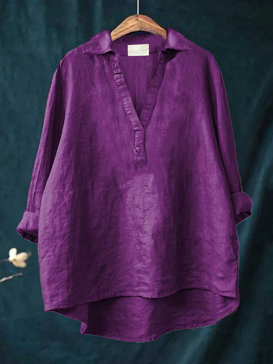 Andrea | Elegante Linnen Zomerblouse