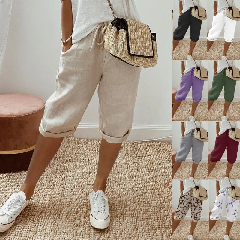 Ilse – Ademende Linnen Short, Casual en Stijlvol