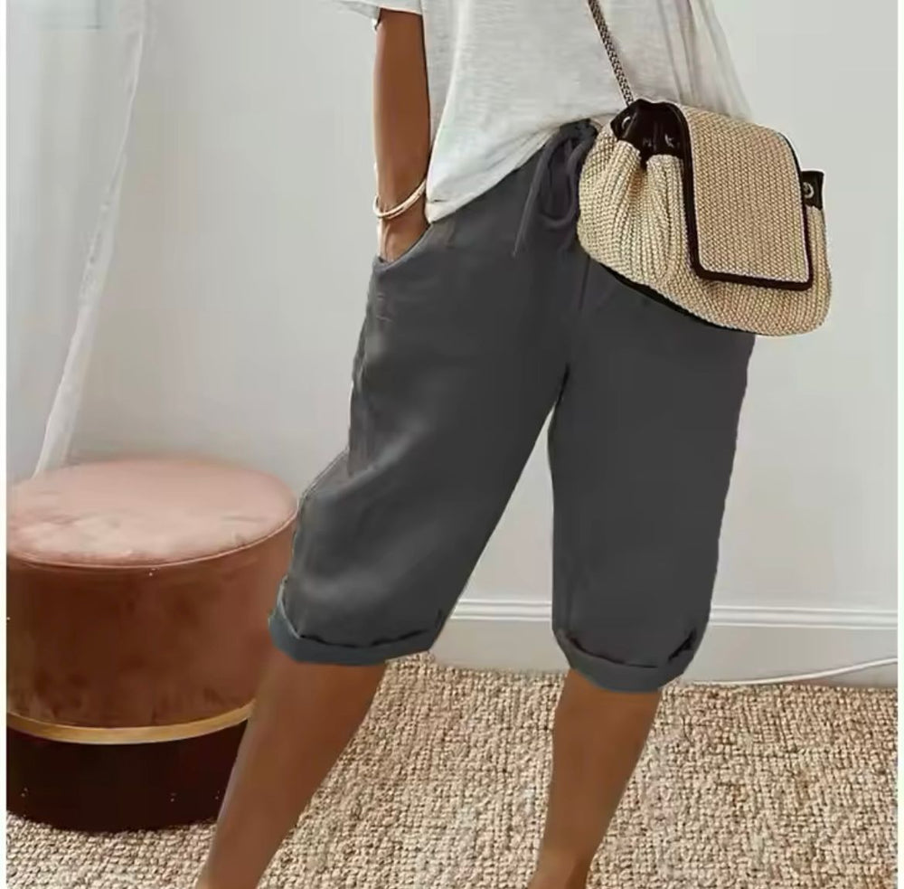 Ilse – Ademende Linnen Short, Casual en Stijlvol