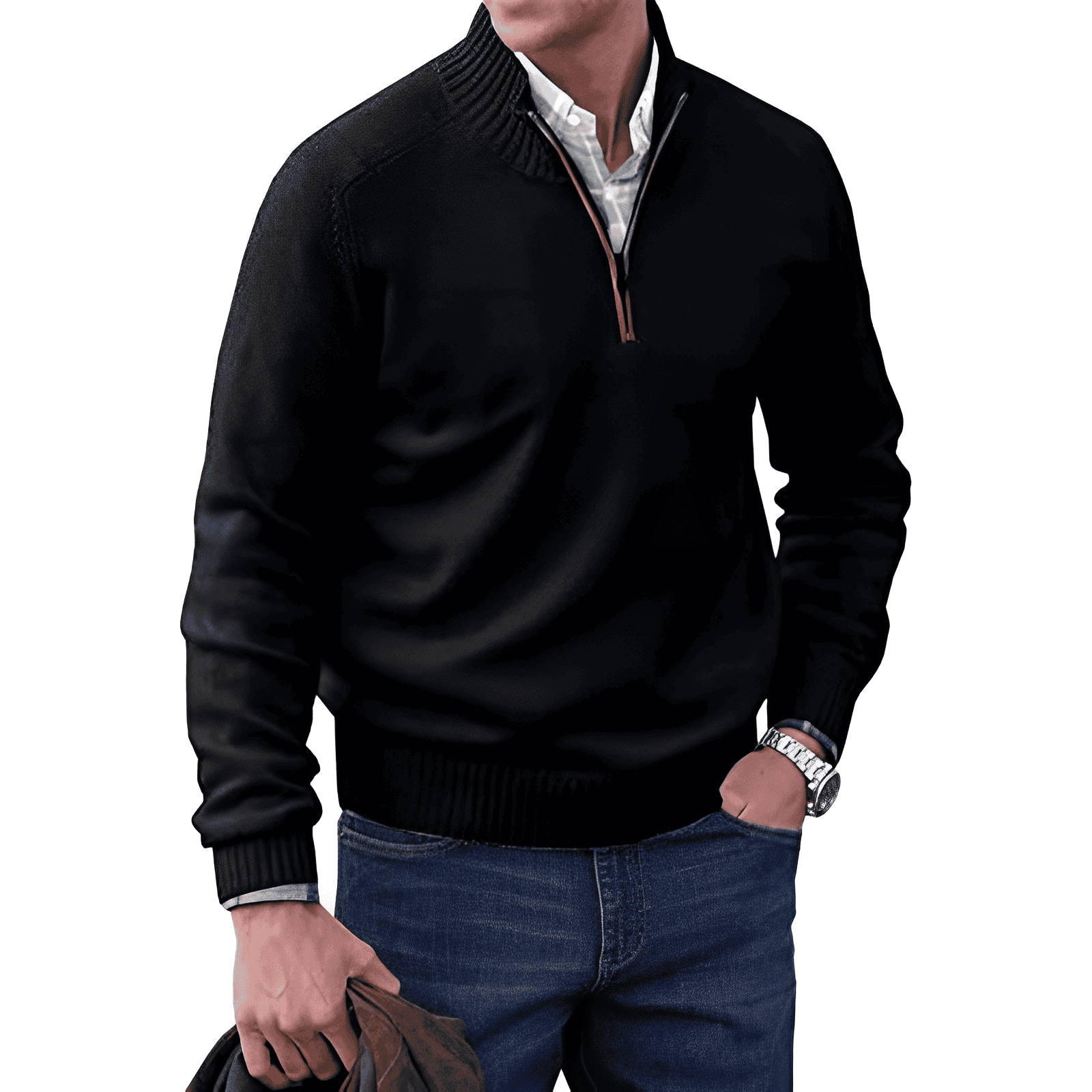 JERSEY | Comfortabele en elegante wintertrui met rits