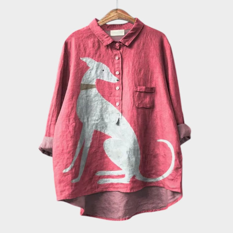 Amélie | Elegante Linnen Zomerblouse