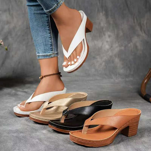 ALLEGRA | Hakken met Hoge Hak voor Natuurlijke Slankheid en Elegante Zomercomfort
