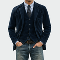 Tommy | 2-delige set: Blazer en Gilet van Fluweel